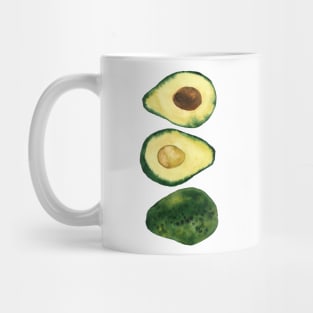 Watercolor avocados Mug